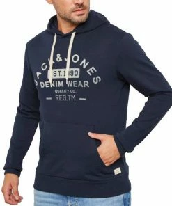 Rabatt 🛒 Jack & Jones Rundhalspullover »JACK & JONES Herren Kapuzen-Pulli Hoodie 👖 Jeans Sweat Hood Pullover Navy« Navy Blazer (12137057), Black (12137057), White Melange (12137057), Light Grey Melange (12137057) 🧨