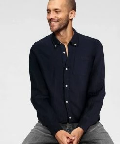 Beste Bewertungen von ⌛ Jack & Jones Langarmhemd »CLASSIC HERRINGBONE 👕 SHIRT« Weiß, Navy 💯