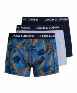 Billig 👍 Jack & Jones Boxershorts »JACLEAF BLUE« im 3er Pack ✔️