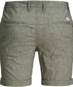 Coupon ✔️ Jack & Jones Chinoshorts »Dave LINEN SHORTS« Schwarz-meliert, Olivgr&uuml;n, Beige-meliert, Navy ⭐ -Offizieller Jones-Shop cd43df37 8cc9 578b 9c38 ba31012179d7