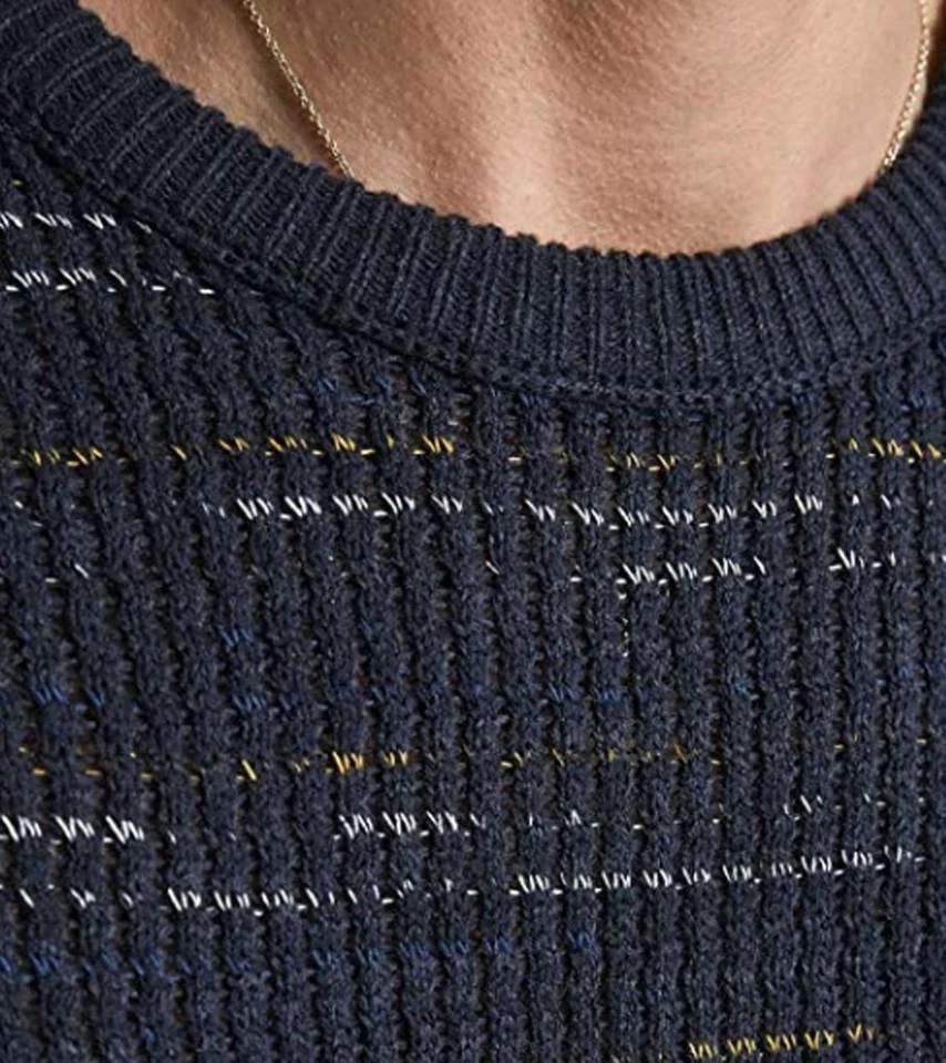 Blitzangebot 🎁 Jack & Jones Rundhalspullover »JACK & JONES Herren Winter-Pullover Strick-Pulli Groove Knit Crew Neck Sweater Navy« 😀 2 Blitzangebot 🎁 Jack & Jones Rundhalspullover »JACK & JONES Herren Winter-Pullover Strick-Pulli Groove Knit Crew Neck Sweater Navy« 😀 – Bild 2