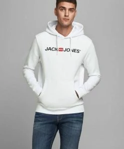 Auslauf 😍 Jack & Jones Hoodie »3477« (1-tlg) JACK & JONES Herren CORP LOGO SWEAT HOOD Basic Sweatshirt Schwarz, Grau, Wei&szlig;, Navy ❤️ -Offizieller Jones-Shop cf129364 c147 5544 8390 6ba9aa36aa81