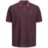 Brandneu 🤩 Jack & Jones Poloshirt »Große Größen Poloshirt pflaume melange Jack & Jones« 🎉