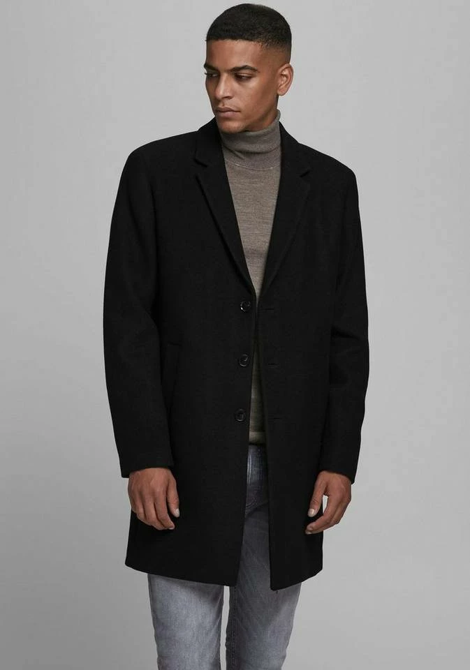 Neu 😍 Jack & Jones Wollmantel »MOULDER WOOL 🧥 COAT« Khaki, Schwarz 🎁 8 Neu 😍 Jack & Jones Wollmantel »MOULDER WOOL 🧥 COAT« Khaki, Schwarz 🎁 – Bild 8