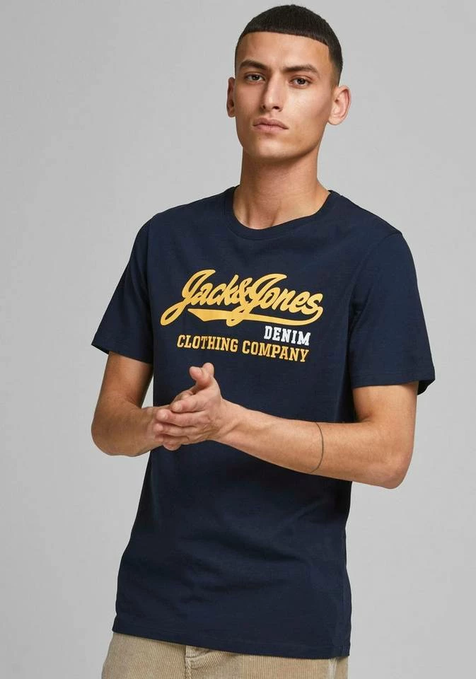 Auslauf 👏 Jack & Jones T-Shirt »LOGO TEE 2 COL« (1-tlg) Hawaiian Sunset, Offwhite, True Red, Navy 🌟 9 Auslauf 👏 Jack & Jones T-Shirt »LOGO TEE 2 COL« (1-tlg) Hawaiian Sunset, Offwhite, True Red, Navy 🌟 – Bild 9