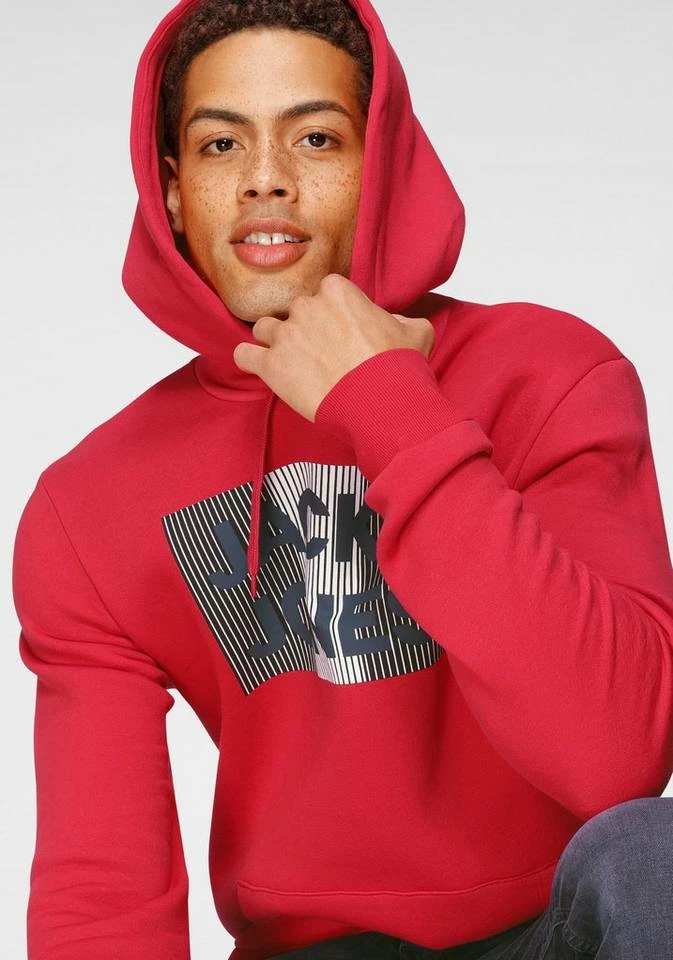 Brandneu 🥰 Jack & Jones Kapuzensweatshirt »Logo Hoodie Oldschool« Anthrazit, Dunkelblau, Weiß, Hawthorne 🥰 31 Brandneu 🥰 Jack & Jones Kapuzensweatshirt »Logo Hoodie Oldschool« Anthrazit, Dunkelblau, Weiß, Hawthorne 🥰 – Bild 31