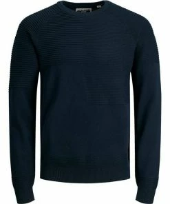 Am billigsten 🤩 Jack & Jones Rundhalspullover »Seth« Marine, Beige 😀 -Offizieller Jones-Shop d6530d7f d4db 5a0f a5fb c7975762ed2e