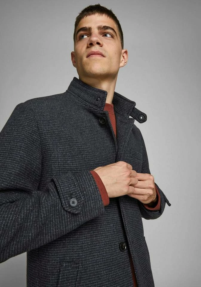 Budget ✔️ Jack & Jones Wollmantel »BLAMELTON WOOL 🧥 COAT« Khaki, Schwarz, Hellgrau, Grau 🤩 3 Budget ✔️ Jack & Jones Wollmantel »BLAMELTON WOOL 🧥 COAT« Khaki, Schwarz, Hellgrau, Grau 🤩 – Bild 3