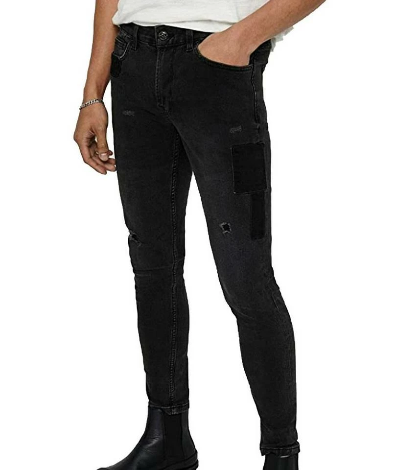 Brandneu 🛒 Jack & Jones Stoffhose »JACK & JONES Herren 5-Pocket-Jeans Slim Fit Hose Warp Freizeit-Hose Schwarz« 🌟 6 Brandneu 🛒 Jack & Jones Stoffhose »JACK & JONES Herren 5-Pocket-Jeans Slim Fit Hose Warp Freizeit-Hose Schwarz« 🌟 – Bild 6