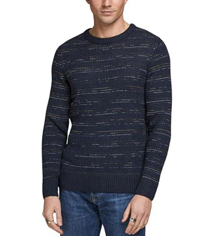 Blitzangebot 🎁 Jack & Jones Rundhalspullover »JACK & JONES Herren Winter-Pullover Strick-Pulli Groove Knit Crew Neck Sweater Navy« 😀 1 Blitzangebot 🎁 Jack & Jones Rundhalspullover »JACK & JONES Herren Winter-Pullover Strick-Pulli Groove Knit Crew Neck Sweater Navy« 😀