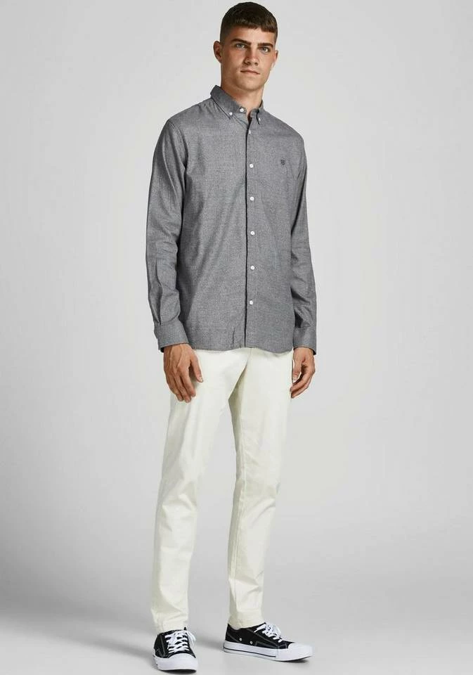 Bestes Angebot 🔥 Jack & Jones Langarmhemd »PERFECT TWIST 👚 SHIRT« Grau-meliert, Dunkelgrün, Navy ❤️ 5 Bestes Angebot 🔥 Jack & Jones Langarmhemd »PERFECT TWIST 👚 SHIRT« Grau-meliert, Dunkelgrün, Navy ❤️ – Bild 5
