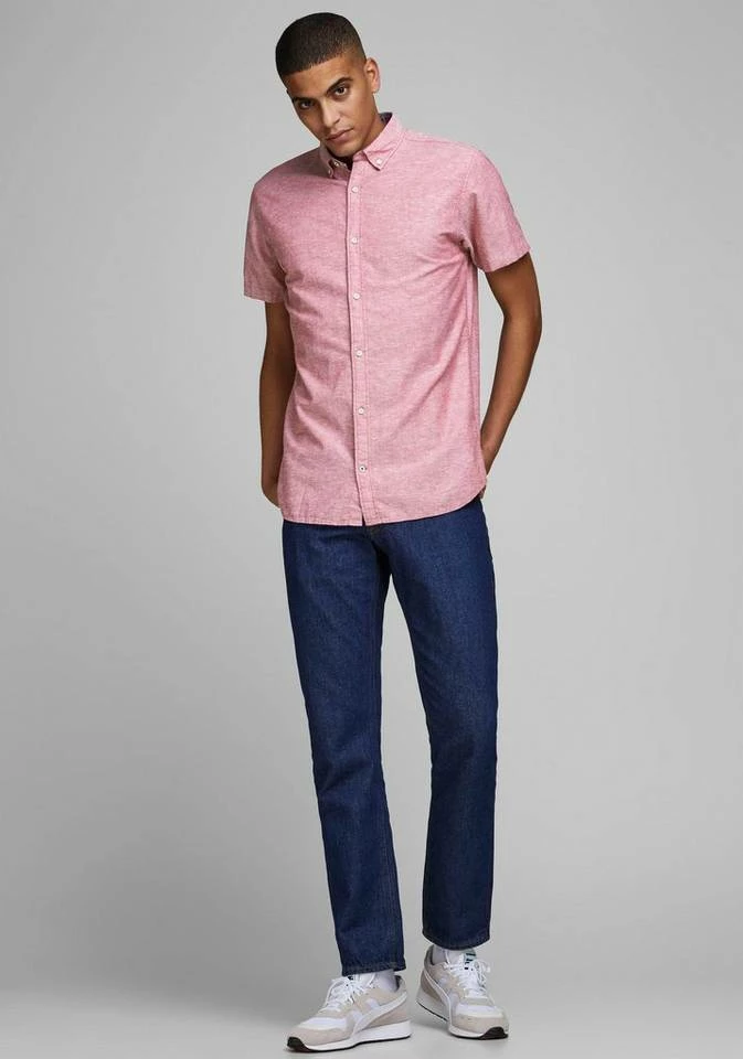 Rabatt 🧨 Jack & Jones Leinenhemd »SUMMER 👚 SHIRT« Marine, Apricot, Weiß, Light-blue 😉 5 Rabatt 🧨 Jack & Jones Leinenhemd »SUMMER 👚 SHIRT« Marine, Apricot, Weiß, Light-blue 😉 – Bild 5