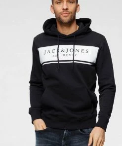 Besorgen 🌟 Jack & Jones Kapuzensweatshirt Dunkelgrau-meliert, Navy, Tanne, Weiß 🛒