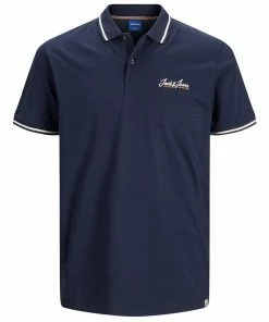 Beste Bewertungen von 💯 Jack & Jones Poloshirt »Übergrößen Herren Poloshirt navy JORTONS Jack & Jones« ✨