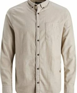 Auslauf 🎉 Jack & Jones Langarmhemd »CLASSIC HEATHER 👕 SHIRT« Bordeaux, Beige, Hellgrau-meliert, Navy 👏 -Offizieller Jones-Shop e61aabef fdf1 5b98 b4d7 4b620bc24191