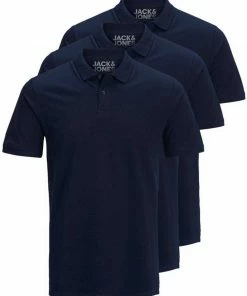 Bestpreis ✔️ Jack & Jones Poloshirt »Basic« (3-tlg., 3er Pack) slimfit / figurbetont geschnitten Mix13 (RO#ft5_slash#GR#ft5_slash#BL), Mix3 (BL#ft5_slash#WH#ft5_slash#NA), Schwarz, Mix5 (WH#ft5_slash#GR#ft5_slash#NA) ✔️ -Offizieller Jones-Shop e9500895 5c1e 59fb bfd4 1701f7a496aa