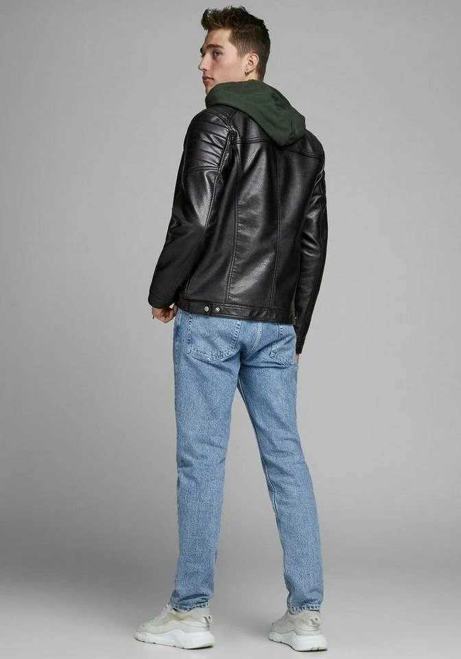 Blitzangebot 😉 Jack & Jones Bikerjacke »ROCKY JACKET« Offwhite, Black, Schwarz, Braun 🎁 11 Blitzangebot 😉 Jack & Jones Bikerjacke »ROCKY JACKET« Offwhite, Black, Schwarz, Braun 🎁 – Bild 11