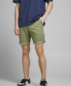 Schlussverkauf 🥰 Jack & Jones Shorts »BOWIE SHORTS SOLID« Graublau, Deep Lichen Green, Khaki, Navy 🔥 -Offizieller Jones-Shop eca18b88 cb5c 4c1e 9555 09ed446be816