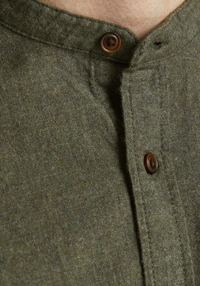 Blitzangebot 🌟 Jack & Jones Langarmhemd »BAND HEATHER 👚 SHIRT« Khaki, Olivgrün, Navy, Dunkelgrau-meliert 👏 4 Blitzangebot 🌟 Jack & Jones Langarmhemd »BAND HEATHER 👚 SHIRT« Khaki, Olivgrün, Navy, Dunkelgrau-meliert 👏 – Bild 4