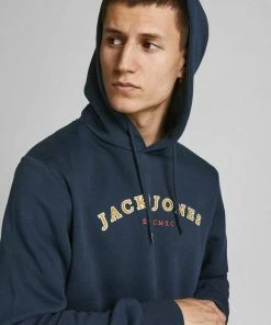Bestpreis ⭐ Jack & Jones Kapuzensweatshirt »CROSS SWEAT HOOD« Hellgrau-meliert, Bordeaux, Navy ⭐ -Offizieller Jones-Shop ef5e6bde eae1 5189 8784 c2919677709e