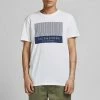 Aktion 🧨 Jack & Jones T-Shirt »STROKE TEE CREW NECK« Wei&szlig;, Blau, Navy ✔️