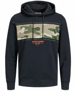 Top 10 🔥 Jack & Jones Kapuzensweatshirt »Große Größen Hoodie navy Camouflage-Print Jack & Jones« 🌟