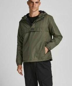 Top 10 🥰 Jack & Jones Anorak »RAMBLER ANORAK« Olivgrün, Schwarz, Navy 💯
