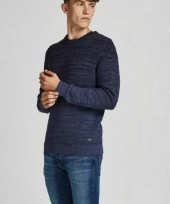 Schlussverkauf 🎁 Jack & Jones Rundhalspullover »THOMAS KNIT CREW NECK« Olivgrün, Dunkelgrau, Blau, Bordeaux ⭐ -Offizieller Jones-Shop f30204da b784 5e79 a165 75cf64b0851a