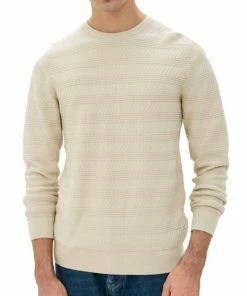 Neu 🧨 Jack & Jones Rundhalspullover »JACK & JONES Herren Strick-Pullover Rundhals-Pulli Owen Knit Crew Neck Pulli Beige« 🤩