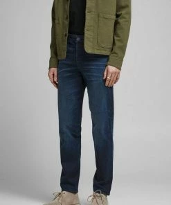 Am billigsten 🤩 Jack & Jones Regular-fit-Jeans »3922« (1-tlg) Comfort Fit 👖 Jeans MIKE RON JOS Mid Waist Tapered Denim Stone Washed Dunkelblau-2, Dunkelblau ✔️ -Offizieller Jones-Shop f77197ef a994 5bb3 8691 2b9f4af75e6a