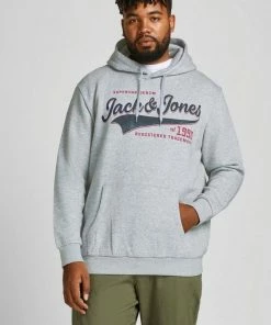 Bester Verkauf 👍 Jack & Jones Kapuzensweatshirt »LOGO SWEAT HOOD« Bis Größe 6XL Anthrazit, Navy, Hellgrau-meliert, Rot 👏 -Offizieller Jones-Shop f7de4983 bc7a 54f7 aca4 1568d84fb08f