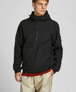 Billig 😉 Jack & Jones Windbreaker »CLASSIC JACKET HOOD« Forest Night, Altweiß, Forest Night 12195434, Schwarz 😍