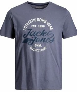Schlussverkauf 💯 Jack & Jones Rundhalsshirt »Jack&Jones Herren T-Shirt JJBRAT große Größen blaugrau Logoprint« ✨ -Offizieller Jones-Shop fcdbbf5d 0a11 5870 a7e8 29e30f00f13d