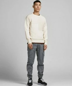 Am billigsten 🤩 Jack & Jones Rundhalspullover »Seth« Marine, Beige 😀 -Offizieller Jones-Shop fdda0838 708e 5bda 9a2a 2ae5124ddaaf