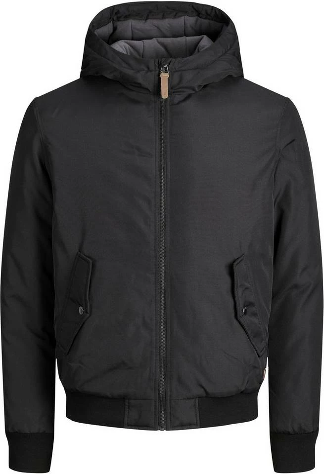 Billig 🥰 Jack & Jones Bomberjacke »FLYNN HODDED BOMBER« Schwarz, Olivgrün 👏 5 Billig 🥰 Jack & Jones Bomberjacke »FLYNN HODDED BOMBER« Schwarz, Olivgrün 👏 – Bild 5