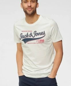 Aktion 😍 Jack & Jones T-Shirt »LOGO TEE« Orange, Dunkelgrau, Grün, Offwhite 🤩