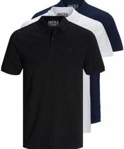 Bestpreis ✔️ Jack & Jones Poloshirt »Basic« (3-tlg., 3er Pack) slimfit / figurbetont geschnitten Mix13 (RO#ft5_slash#GR#ft5_slash#BL), Mix3 (BL#ft5_slash#WH#ft5_slash#NA), Schwarz, Mix5 (WH#ft5_slash#GR#ft5_slash#NA) ✔️ -Offizieller Jones-Shop ff5e13db 465c 5b4a 81a5 578a646bb0fb